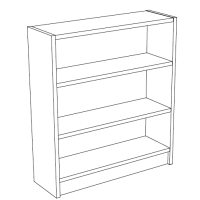 Benchmark Shelving Line Art