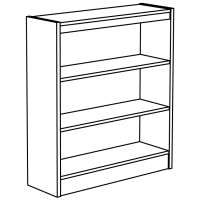 Bookmark Shelving Line Art