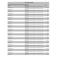 List Price Sheets