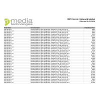 List Price Sheets