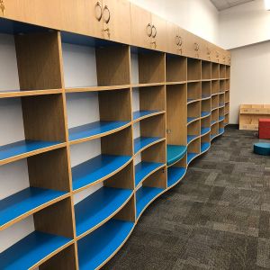 Track-Mounted Shelving