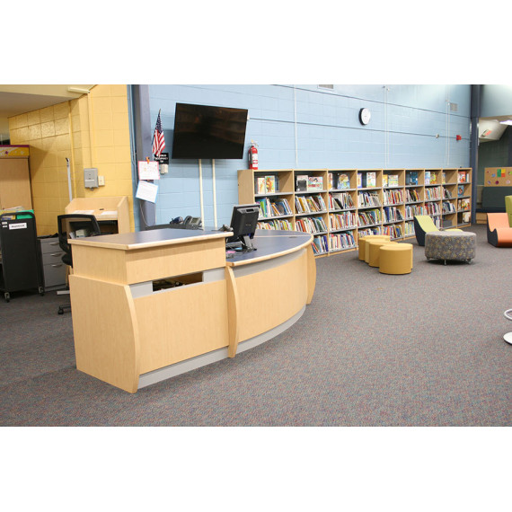 Malibu Maplebrook Circulation Desk - mediatechnologies