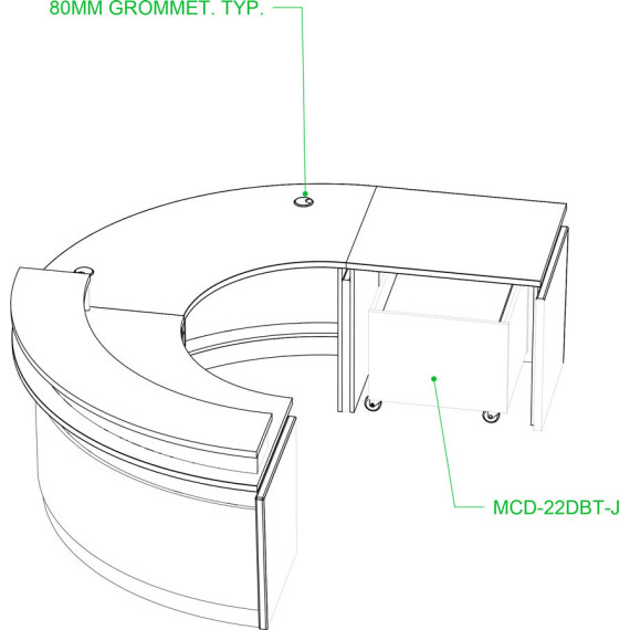 Keystone Morton Grove Desks - mediatechnologies