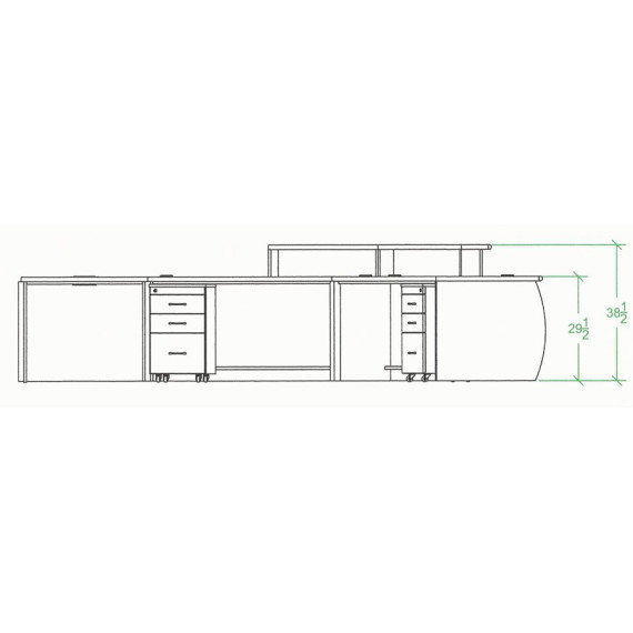 Malibu Circulation Spec Desks - mediatechnologies