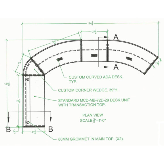 Malibu Circulation Spec Desks - mediatechnologies