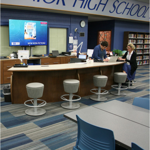 Malibu Washington Circulation Desk - mediatechnologies